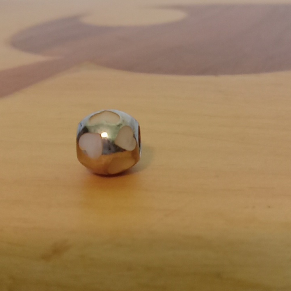 Pandora Mother Of Pearl Heart Charm